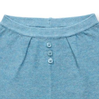 Baby Strickleggins, Modell PABLO, Helles Aquamarin, Vorderansicht
