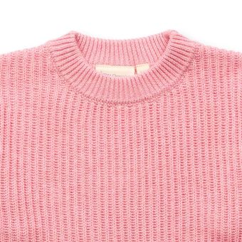 Kinder Strickpullover, Modell MARLEY, Hellrosa, Vorderansicht