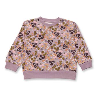 Girls’ sweatshirt, Model DARI, Large floral print, Front part