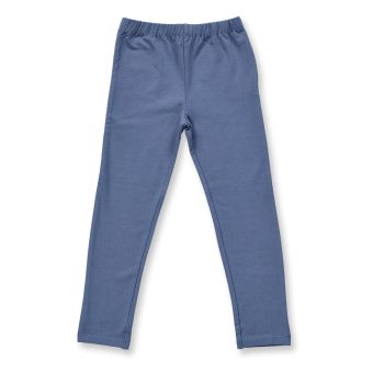 Mädchen Leggins, Modell LINDA, Blaugrau, Vorderansicht