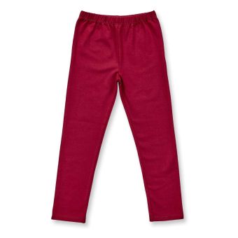 Mädchen Leggins, Modell LINDA, Weinrot, Vorderansicht