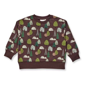 Kinder Sweatshirt, Modell DARI, Baumdruck, Vorderansicht