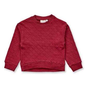 Kinder Sweatshirt, Modell AMILOO, Weinrot, Vorderansicht