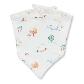Baby bib, Model BIB, Countryside print / Cloud print, Front part
