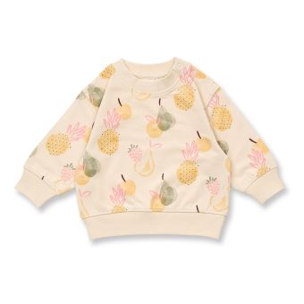 Baby Sweatshirt, Modell SIAM, Früchtedruck, Vorderansicht
