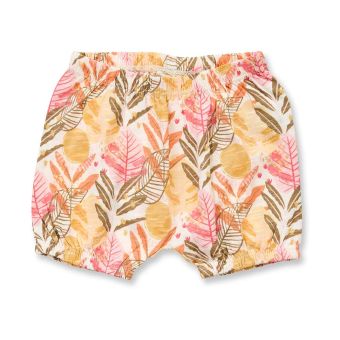 Baby Shorts, Modell MAYA, Tropenblätterdruck, Vorderansicht