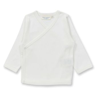 Baby Wickelshirt, Modell VICTORIA, Weiß, Vorderansicht