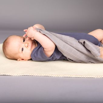 Bios Muslin Dashes & grey Baby
