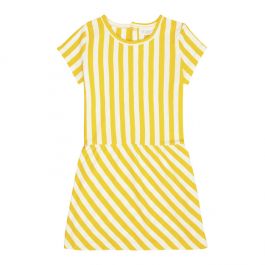 White and yellow striped dress 2025