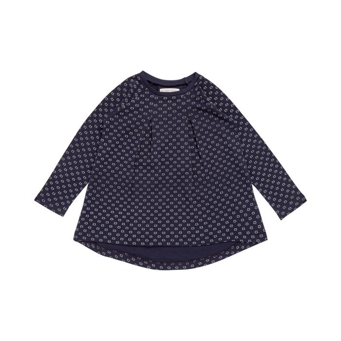 Baby Girl's Tunic navy with cat print, Dolly