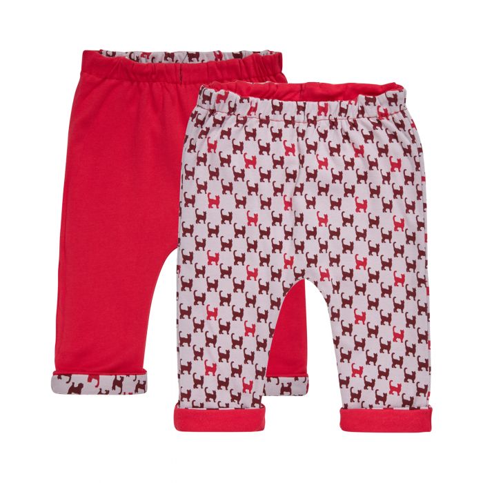 Baby Girl's Reversible Pant with cat print, Baker