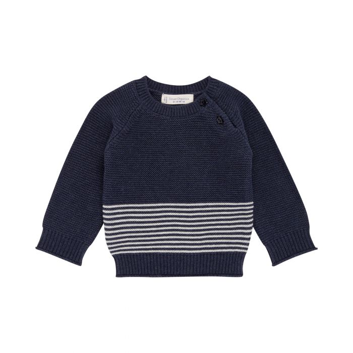 Baby Knitted Jumper navy, Victor