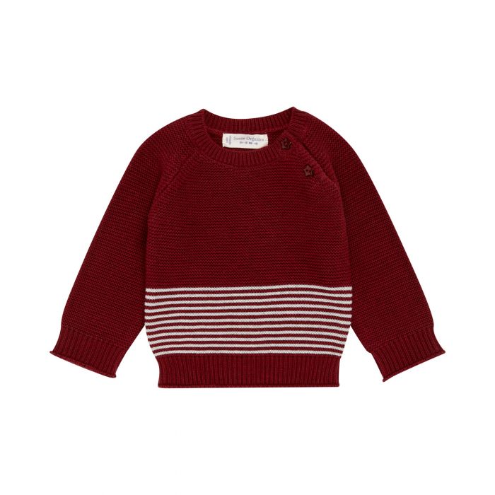 Baby Knitted Jumper bordeaux, Victor