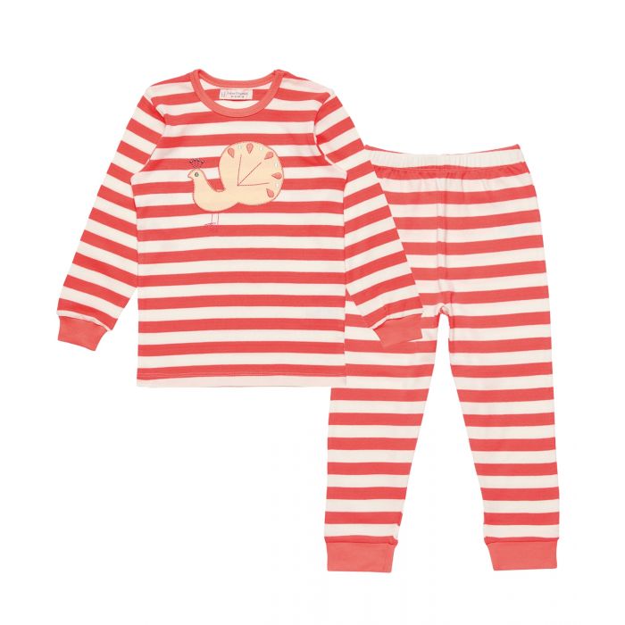 1813504_Long John Pyjama coral stripes
