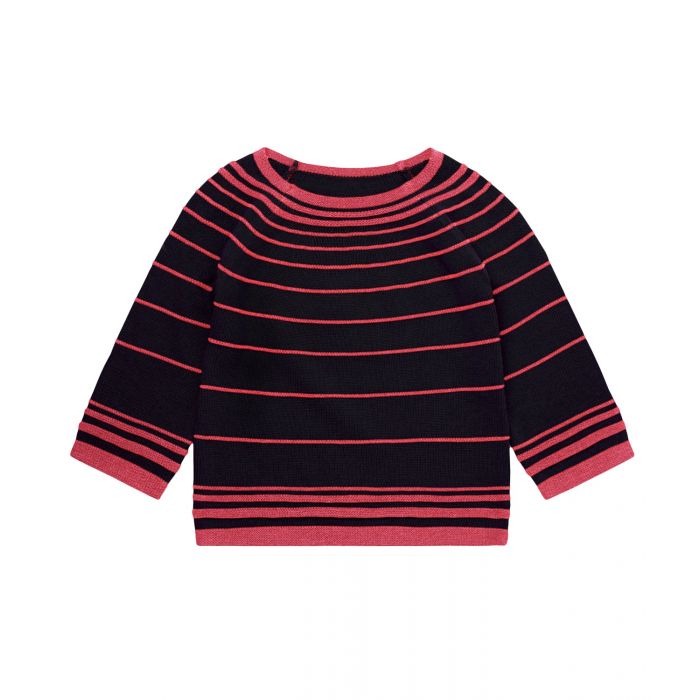 1921409_1_Halona_Knitted Sweater_navy and pink_1