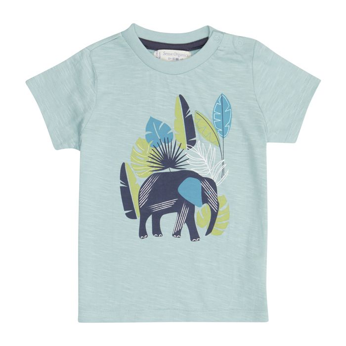 IBON Kinder T-Shirt hellblau Elefant 
