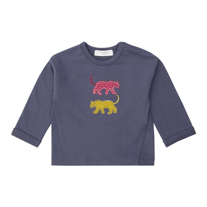 KORA Baby Sweatshirt Leoparden navy