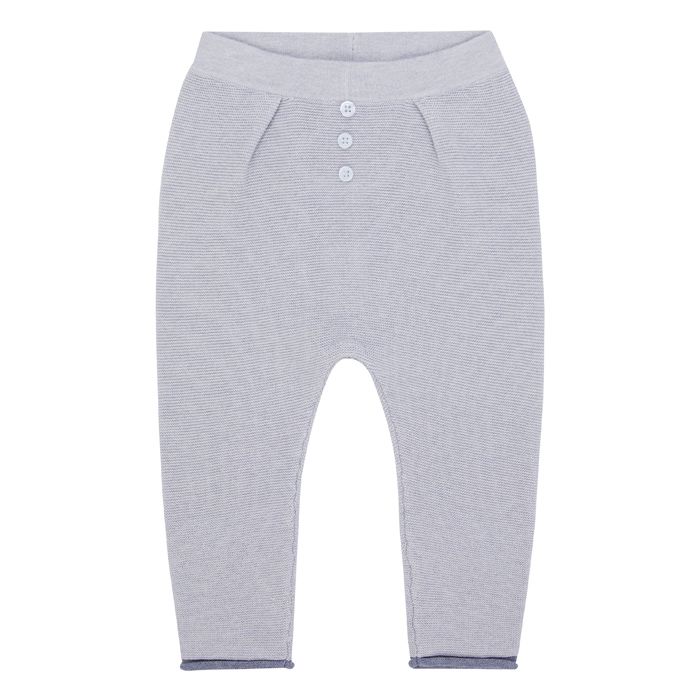 Baby Leggings Smooth Knit in ice gray
