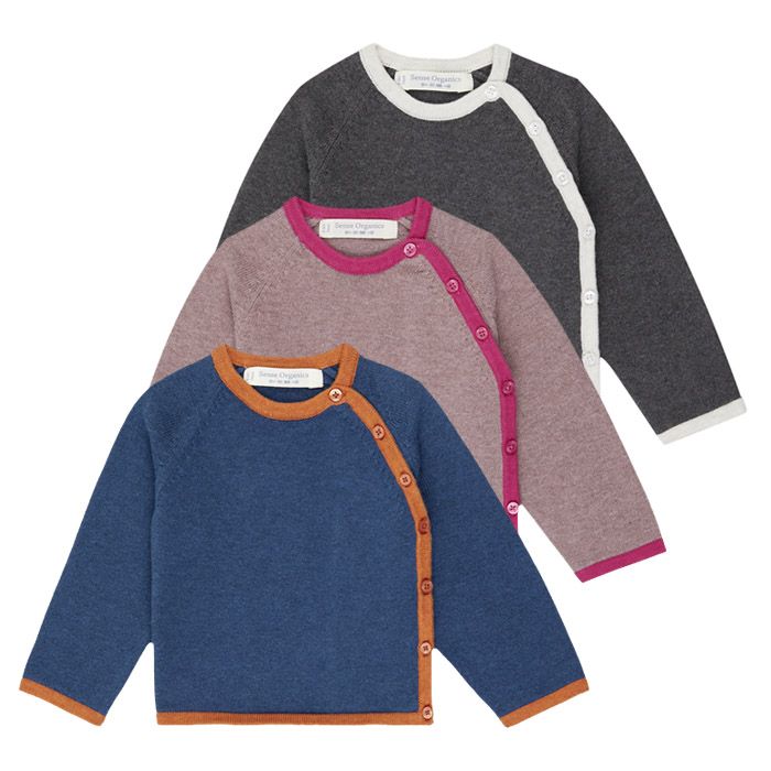 Baby cardigan P.PICASSO, Colours: blue, rosewood or anthracite 