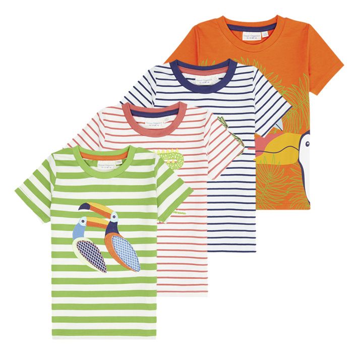 Ibon Bunte Kinder T-Shirts in 4 Farben