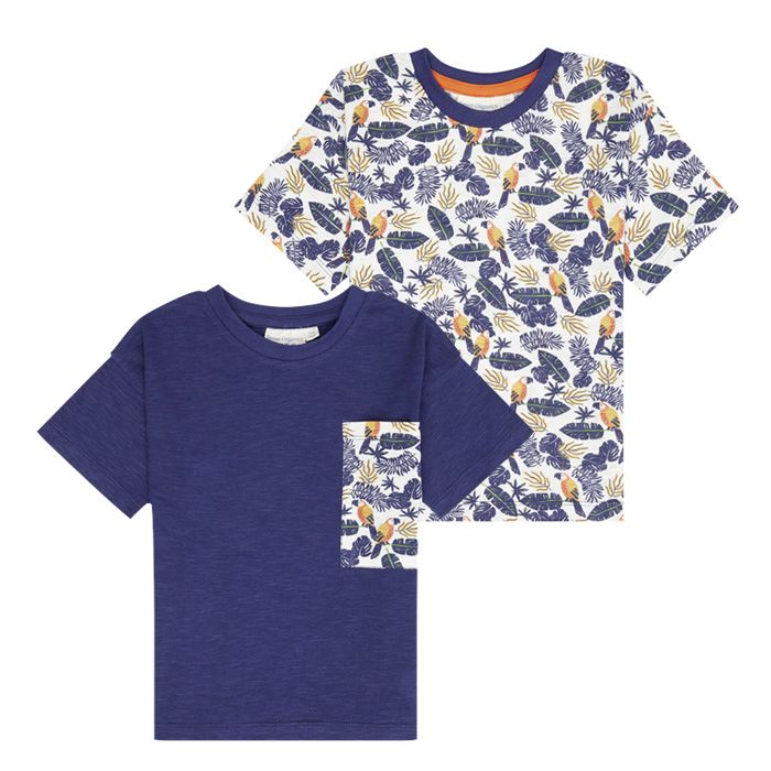 Jannis Bunte Kinder T-Shirts in navy oder mit Dschungeldruck