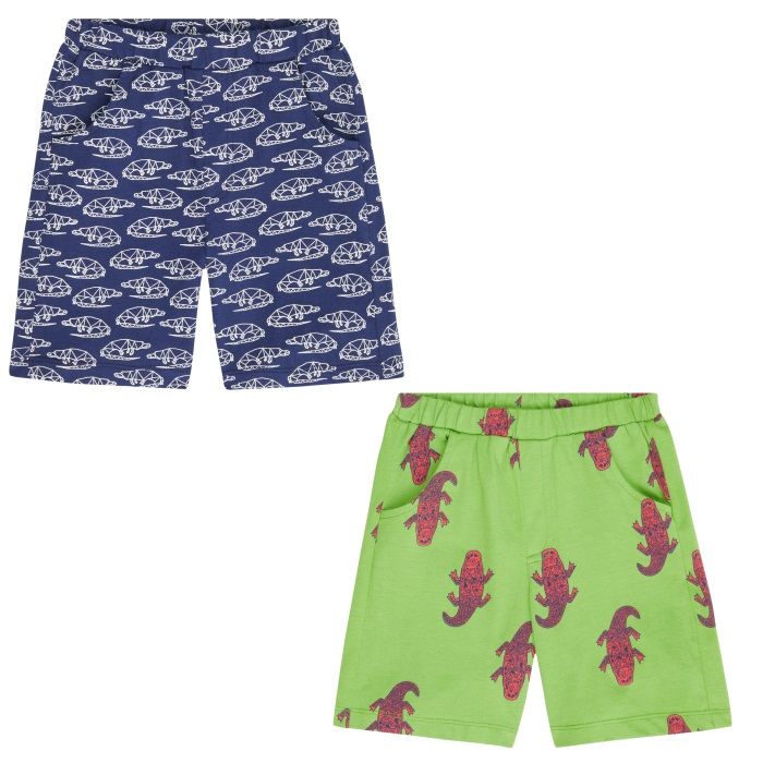 Khan Children’s Jersey Shorts with Print both