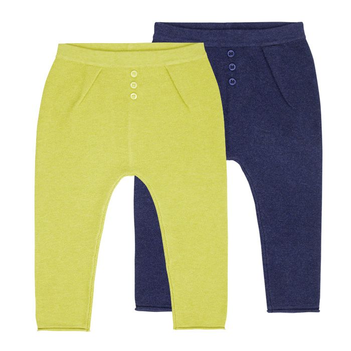 Pablo Baby Leggings in Straight Knit both