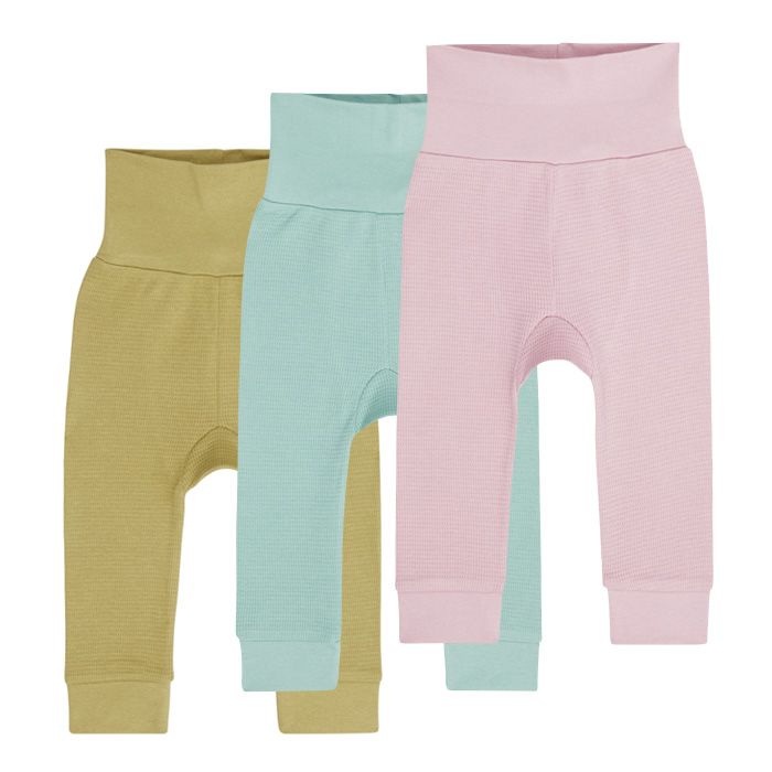 Karli Baby Pants made from Waffle-Jersey all