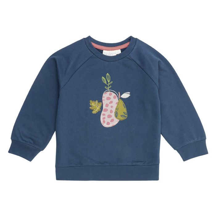 Kinder Sweatshirt / MADENA / navy + pear / Vorderteil