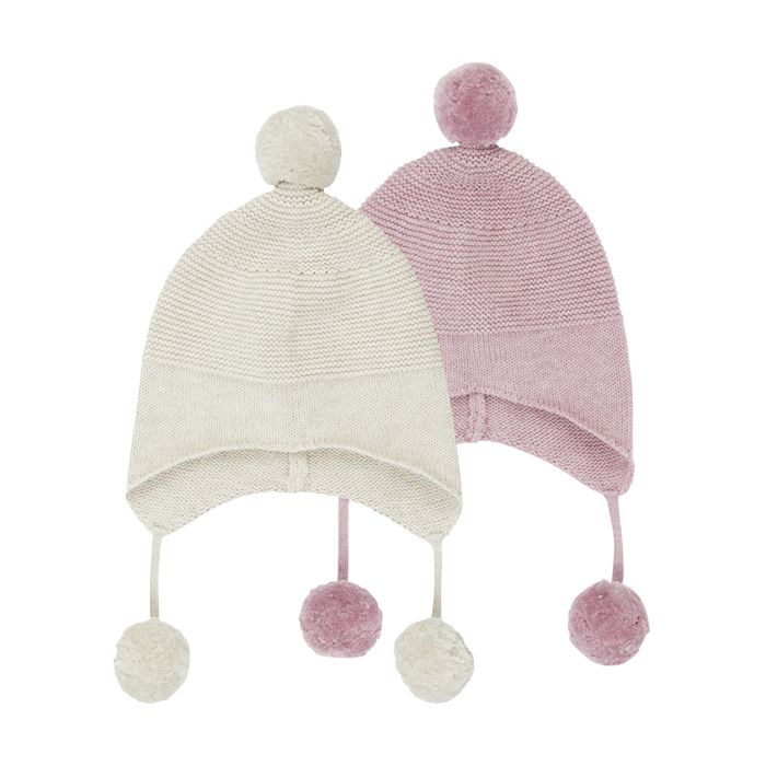 Baby Knitted Bobble Hat / MARCEL / all
