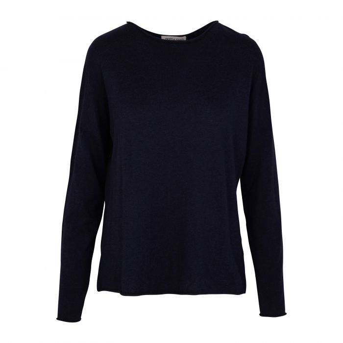 Lilly_knitted sweater_navy