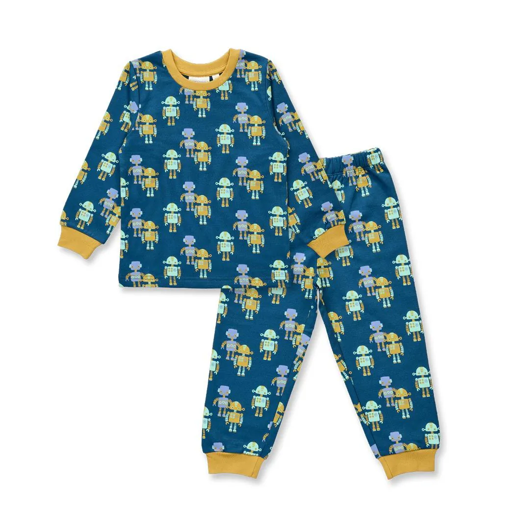 Kinder Schlafanzug Roboter-Druck Modell LONG JOHN SWEAT SENSE