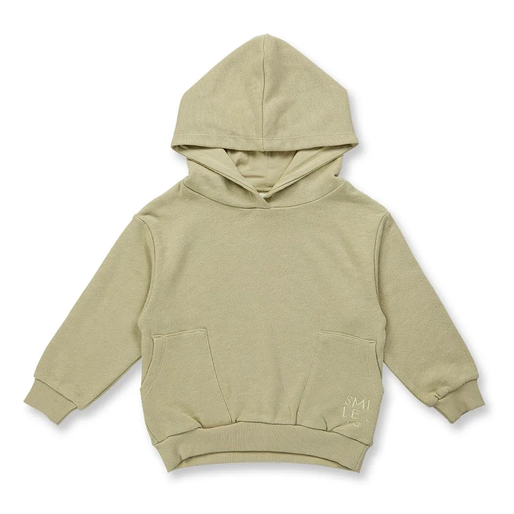Kinder Hoodie in schilfgrün Modell MANOU SENSE ORGANICS