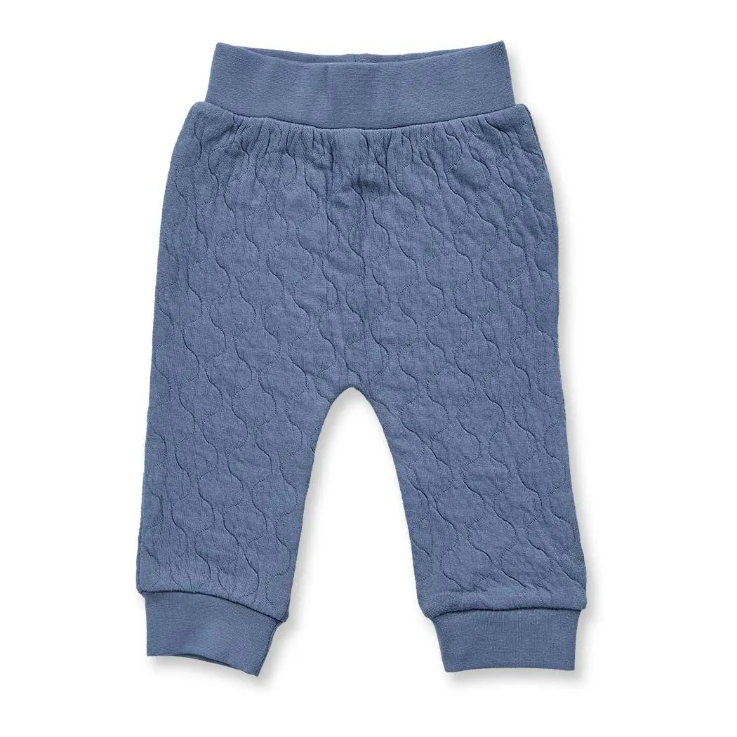 Organic baby pants blue-grey model TOMKE SENSE ORGANICS