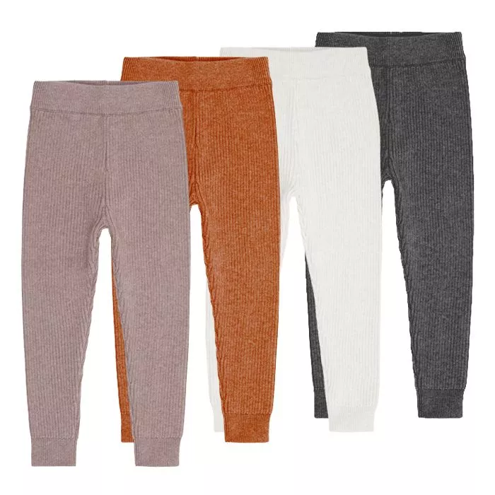 Knitted Leggings for Kids Yuma in rib knit Sense Organics