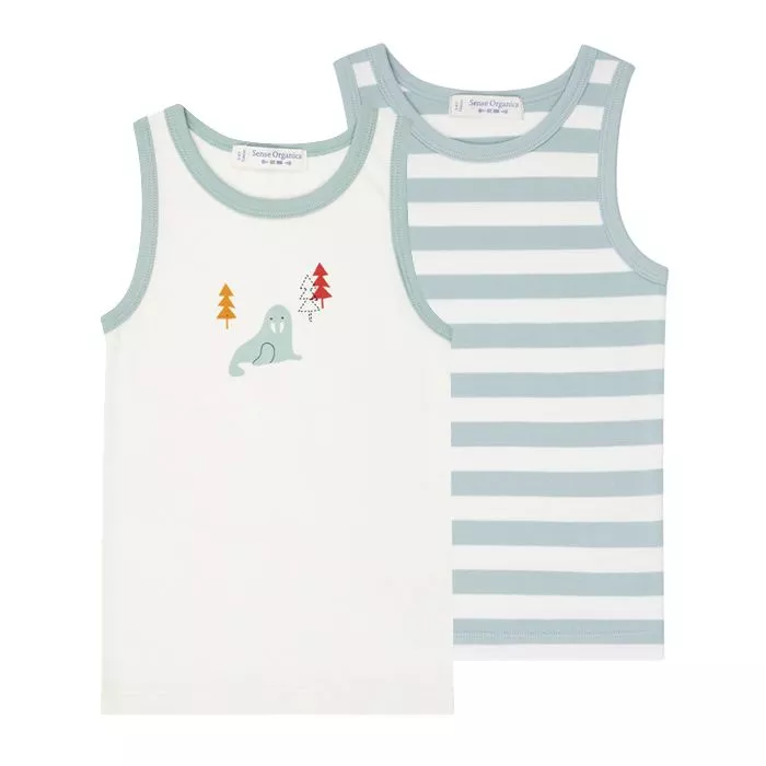 Boys undershirt DON two colour ways Sense Organics