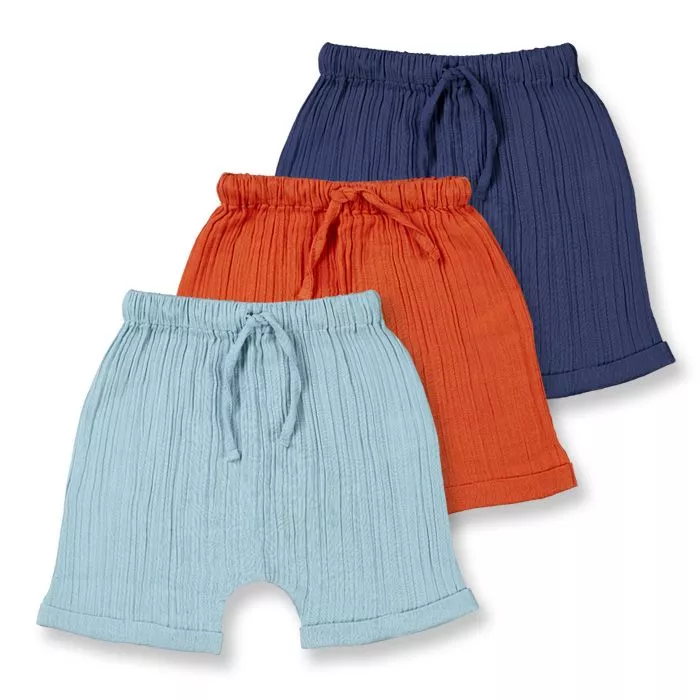 Baby shorts in muslin fabric CHARLIE SENSE ORGANICS