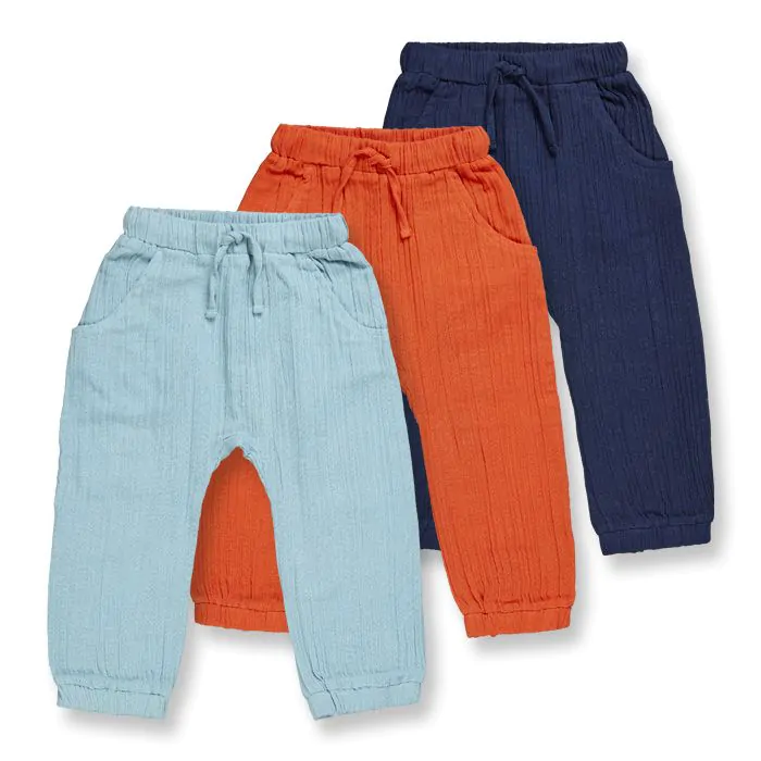 Pants in muslin fabric for babies LOKI SENSE ORGANICS