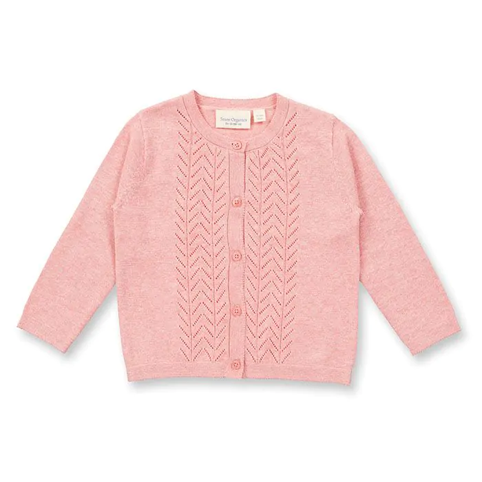 Light pink baby cardigan clearance