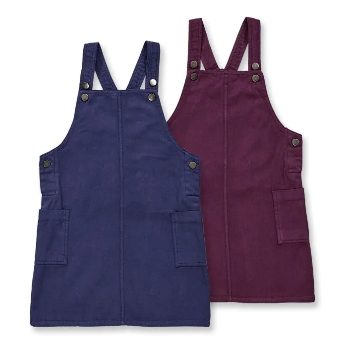 Girls dungaree dress model PIA SENSE ORGANICS